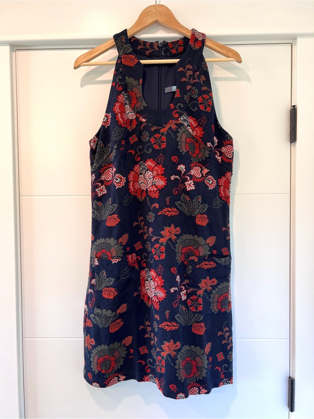 Eva Franco Mini Dress, Navy Floral Print 8